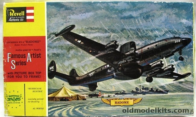 Revell 1/128 Lockheed WV-2 Radome Radar Picket - Famous Artist Series - New Zealand, H174-98 plastic model kit